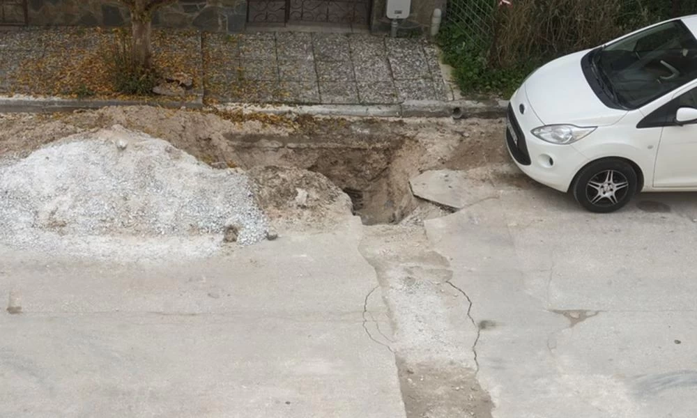 Λάρισα: Τα έργα τελειώσαν, το χαντάκι έμεινε.... – Ρεσιτάλ ανευθυνότητας - Χωρίς σήμανση, χωρίς πλέγμα